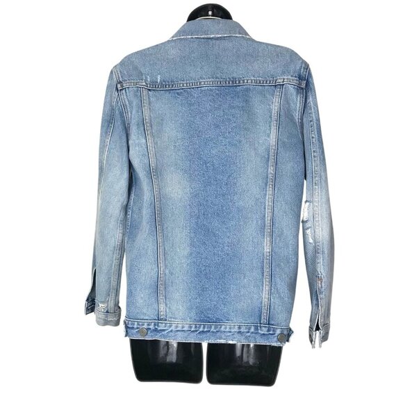 Revolve GRLFND  Daria Oversized Jean Jacket Colour Tumbleweed  Size XS - Picture 5 of 7